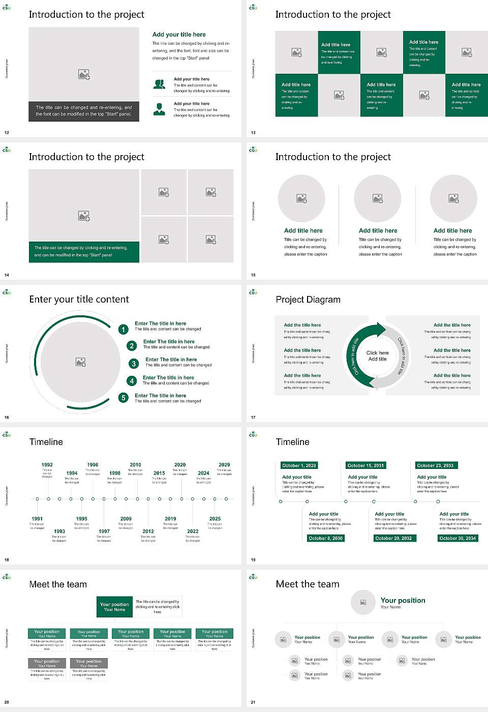 Cleveland State University Competition/Entrepreneurship Contest PPT Template16:9 ratio PPT effect preview image3