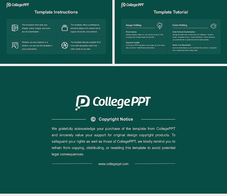 Clarkson University Course/Courseware Creation PPT Template16:9 ratio PPT effect preview image5