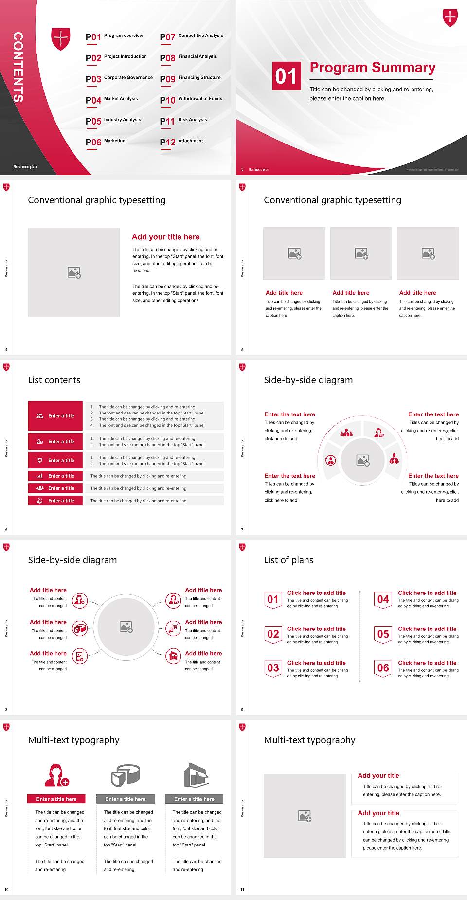 College of Saint Benedict Competition/Entrepreneurship Contest PPT Template4:3 ratio PPT effect preview image2