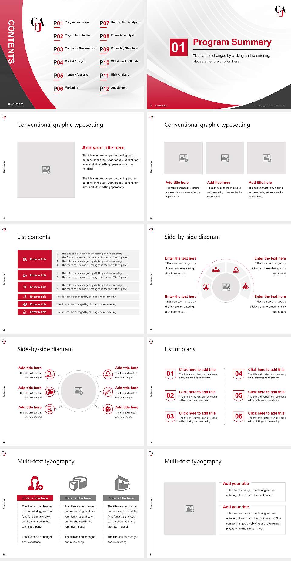 Clark Atlanta University Competition/Entrepreneurship Contest PPT Template4:3 ratio PPT effect preview image2