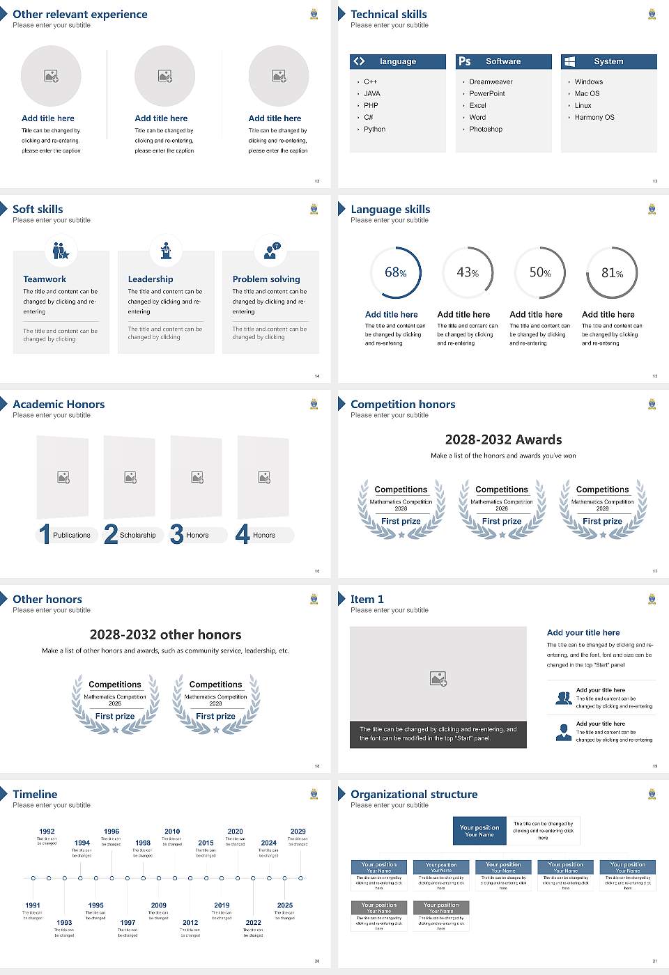 Christ the King Seminary Resume PPT Template16:9 ratio PPT effect preview image3