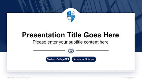 Cheyney University of Pennsylvania National Scholarship Defense PPT Template