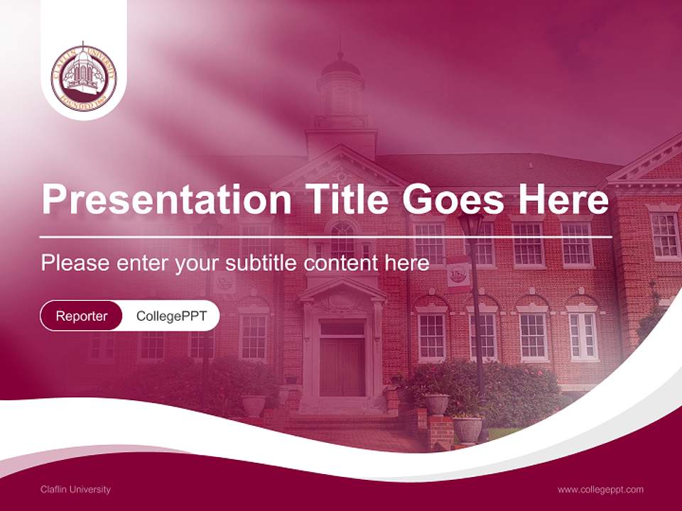 Claflin University Lecture Sharing and Networking Event PPT Template4:3 ratio PPT effect preview image4