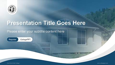 Chief Dull Knife College Lecture Sharing and Networking Event PPT Template
