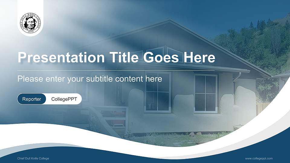 Chief Dull Knife College Lecture Sharing and Networking Event PPT Template16:9 ratio PPT effect preview image