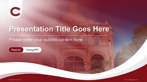 Colgate University Lecture Sharing and Networking Event PPT Template