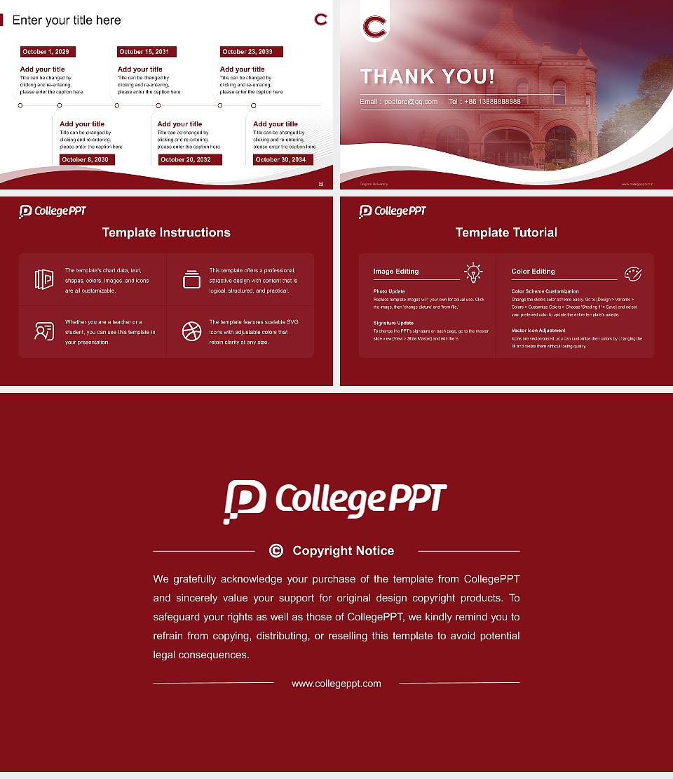 Colgate University Lecture Sharing and Networking Event PPT Template16:9 ratio PPT effect preview image4
