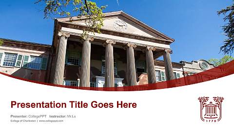 College of Charleston Course/Courseware Creation PPT Template