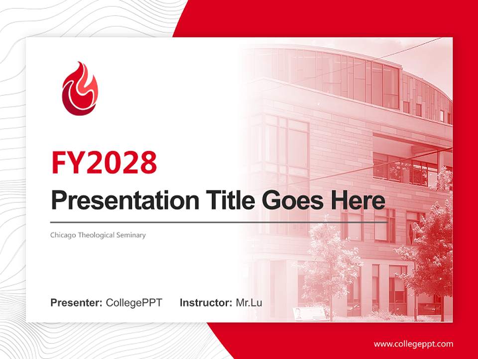 Chicago Theological Seminary Academic Presentation/Research Findings Report PPT Template4:3 ratio PPT effect preview image5