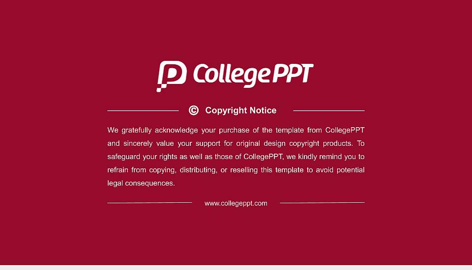 Claremont Mckenna College Thesis Proposal/Graduation Defense PPT Template16:9 ratio PPT effect preview image5