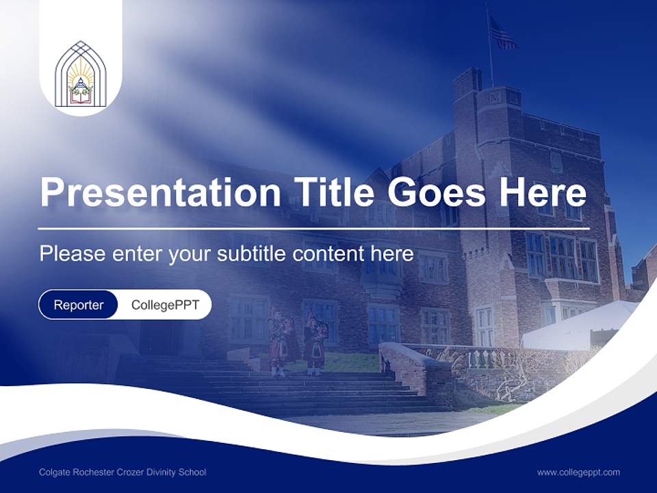 Colgate Rochester Crozer Divinity School Lecture Sharing and Networking Event PPT Template4:3 ratio PPT effect preview image4