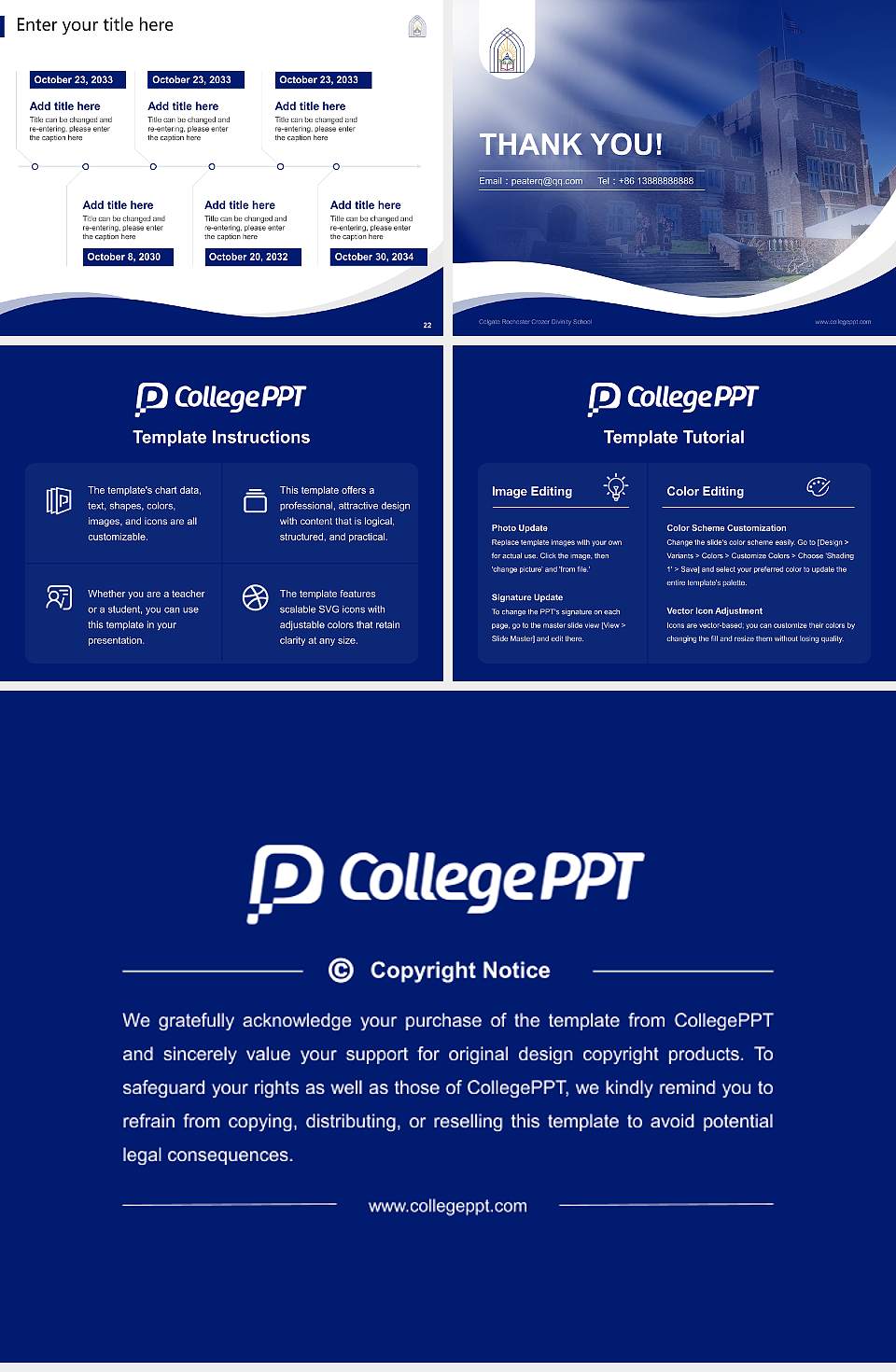 Colgate Rochester Crozer Divinity School Lecture Sharing and Networking Event PPT Template4:3 ratio PPT effect preview image4
