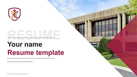 Cleveland University-Kansas City Resume PPT Template