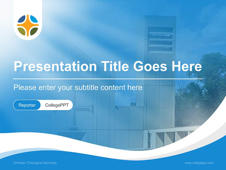 Christian Theological Seminary Lecture Sharing and Networking Event PPT Template4:3 ratio PPT effect preview image4