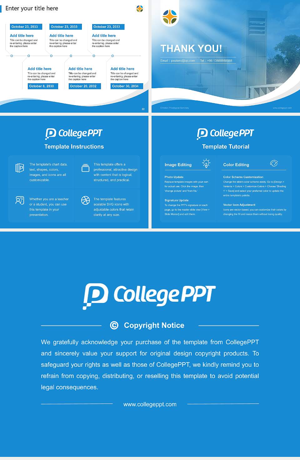 Christian Theological Seminary Lecture Sharing and Networking Event PPT Template4:3 ratio PPT effect preview image4