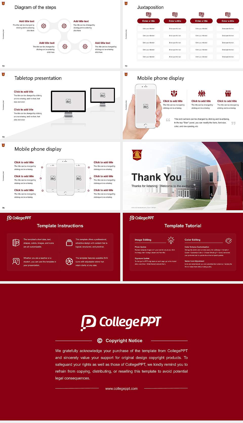 Coe College Competition/Entrepreneurship Contest PPT Template16:9 ratio PPT effect preview image9