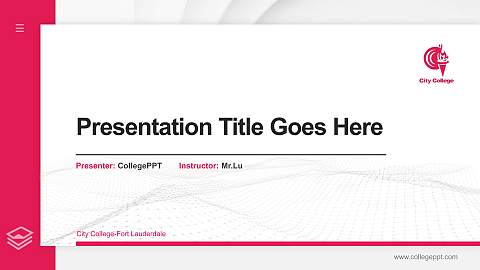 City College-Fort Lauderdale Thesis Proposal/Graduation Defense PPT Template
