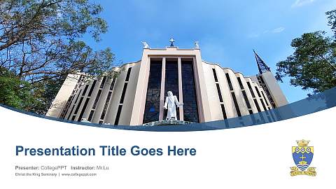 Christ the King Seminary Course/Courseware Creation PPT Template
