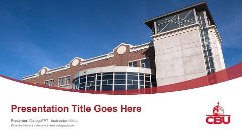 Christian Brothers University Course/Courseware Creation PPT Template