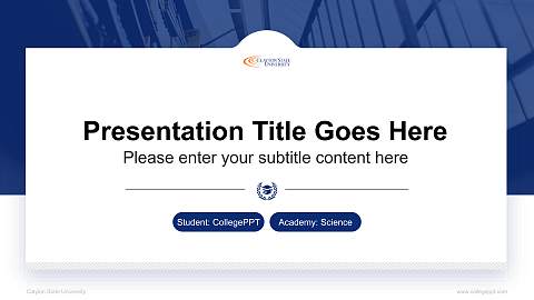 Clayton State University National Scholarship Defense PPT Template