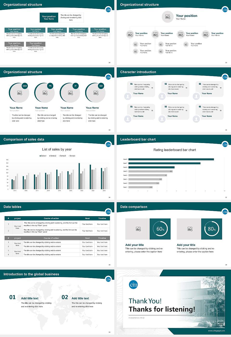 Cleveland Institute of Music Academic Presentation/Research Findings Report PPT Template16:9 ratio PPT effect preview image4