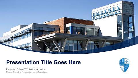 Cheyney University of Pennsylvania Course/Courseware Creation PPT Template