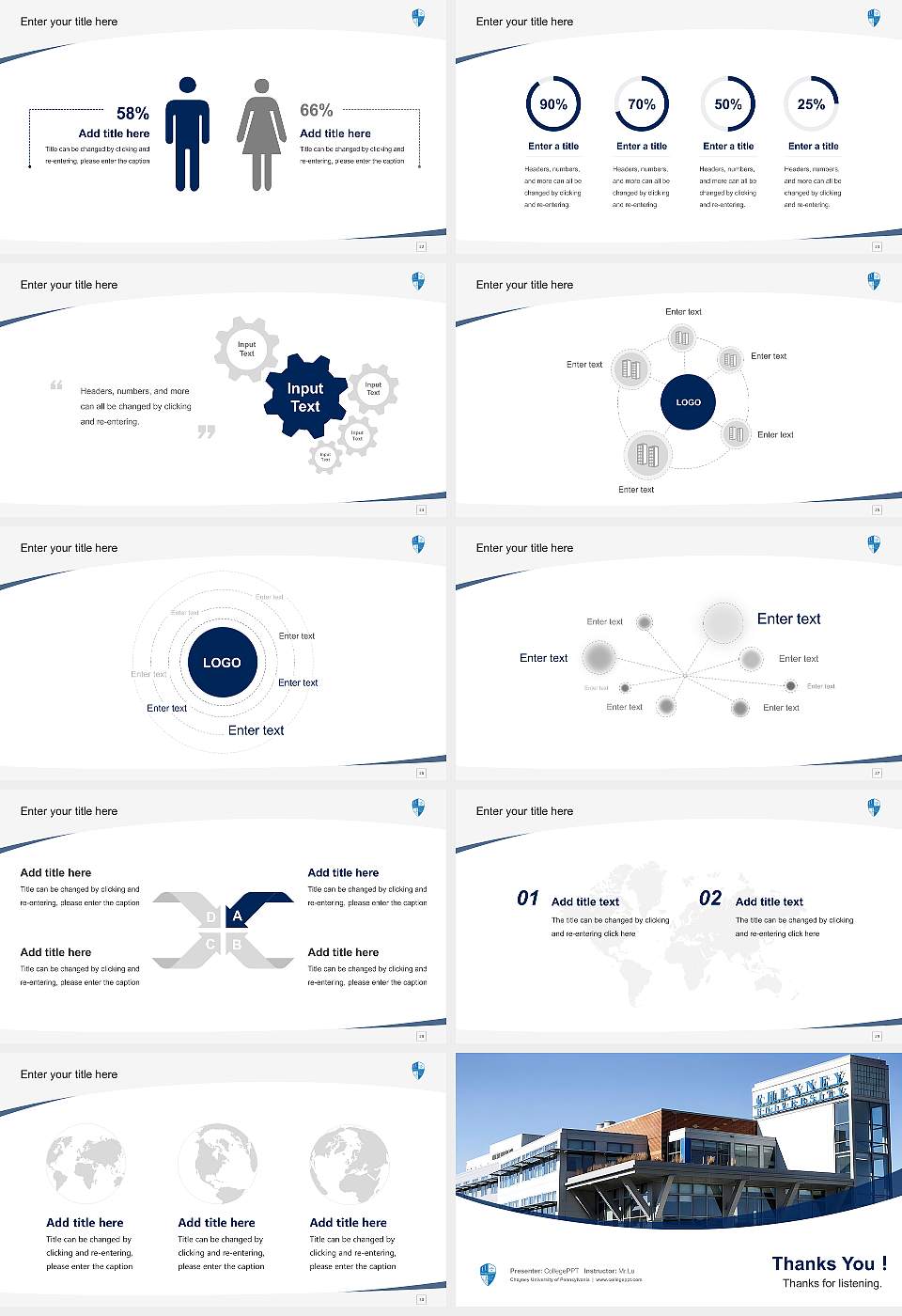 Cheyney University of Pennsylvania Course/Courseware Creation PPT Template16:9 ratio PPT effect preview image4