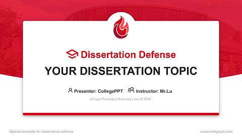 Chicago Theological Seminary Graduation Thesis Defense PPT Template