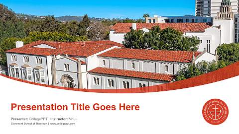 Claremont School of Theology Course/Courseware Creation PPT Template