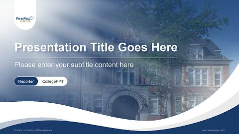 Clarion University of Pennsylvania Lecture Sharing and Networking Event PPT Template