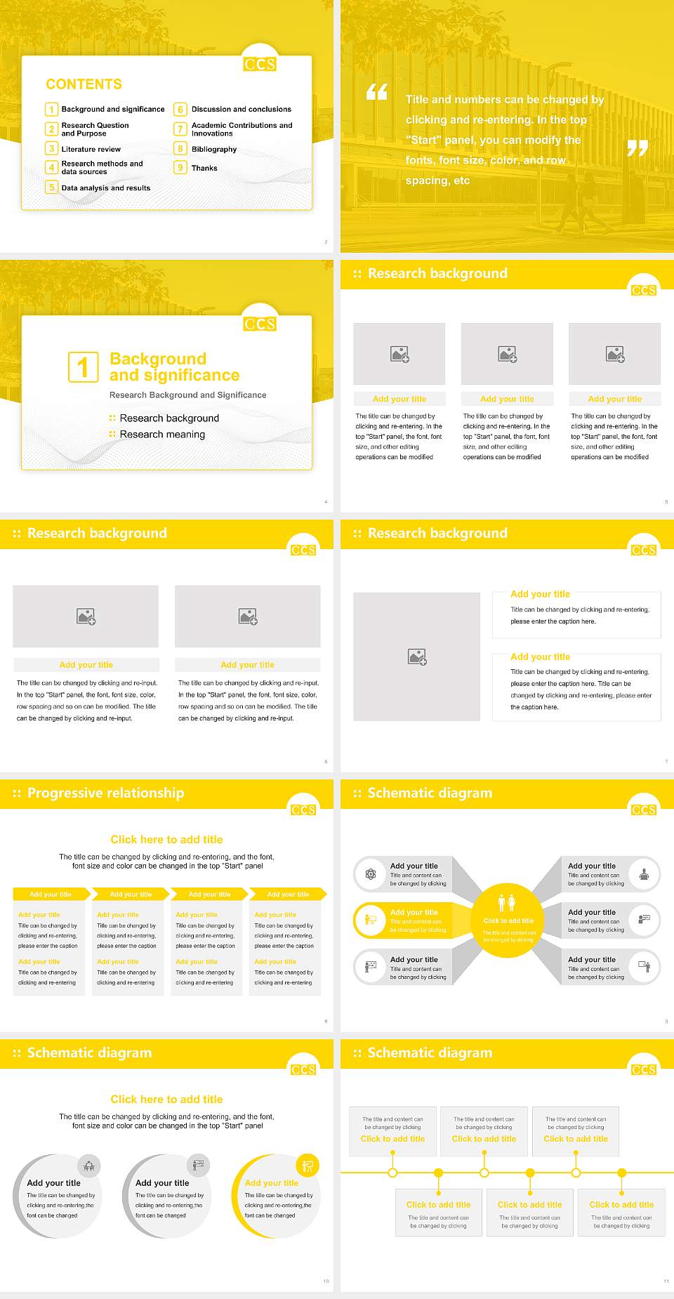 College for Creative Studies Graduation Thesis Defense PPT Template4:3 ratio PPT effect preview image2