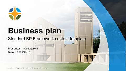 Christian Theological Seminary Competition/Entrepreneurship Contest PPT Template