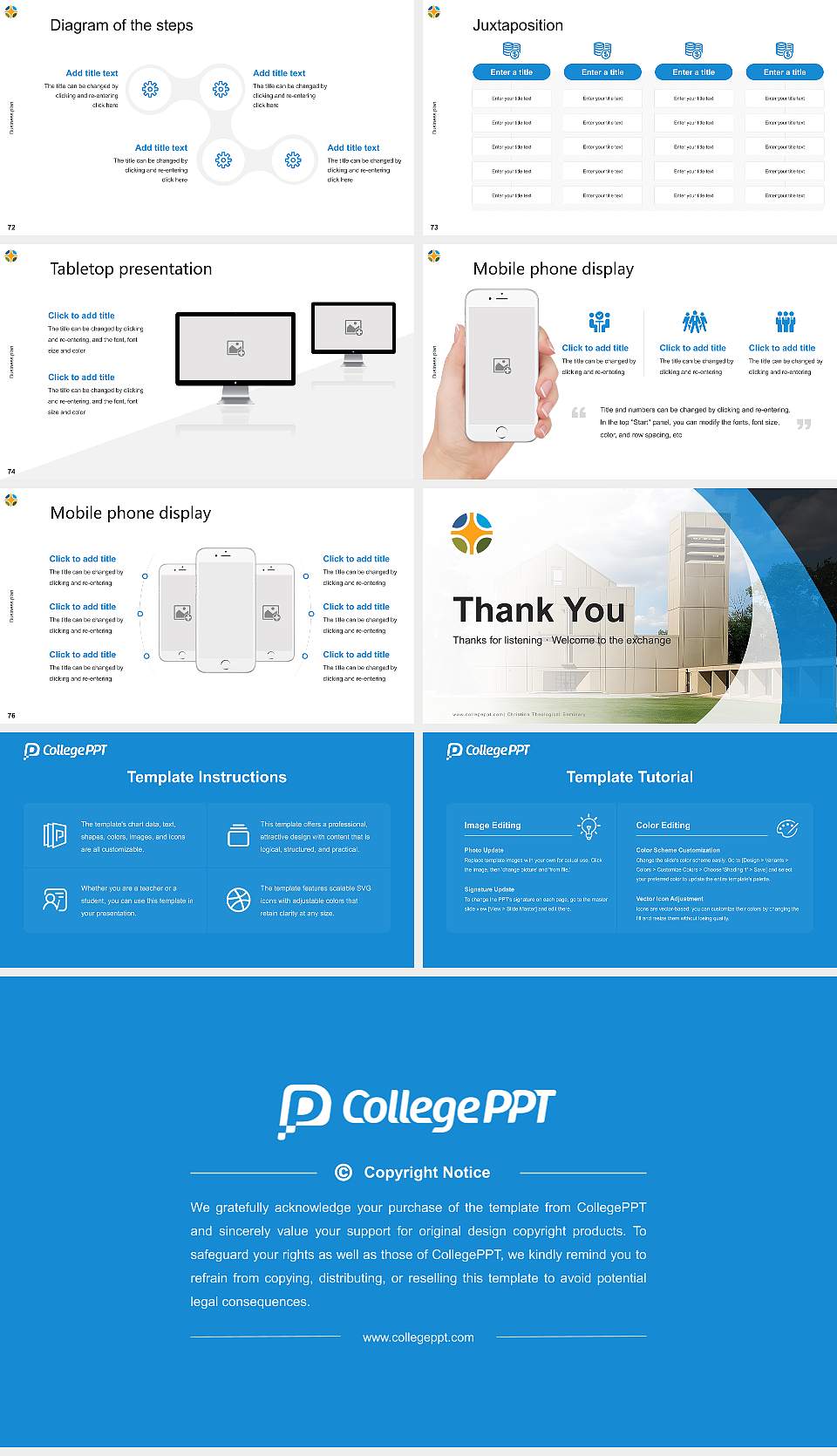 Christian Theological Seminary Competition/Entrepreneurship Contest PPT Template16:9 ratio PPT effect preview image9