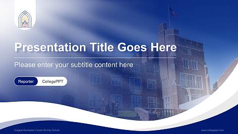 Colgate Rochester Crozer Divinity School Lecture Sharing and Networking Event PPT Template