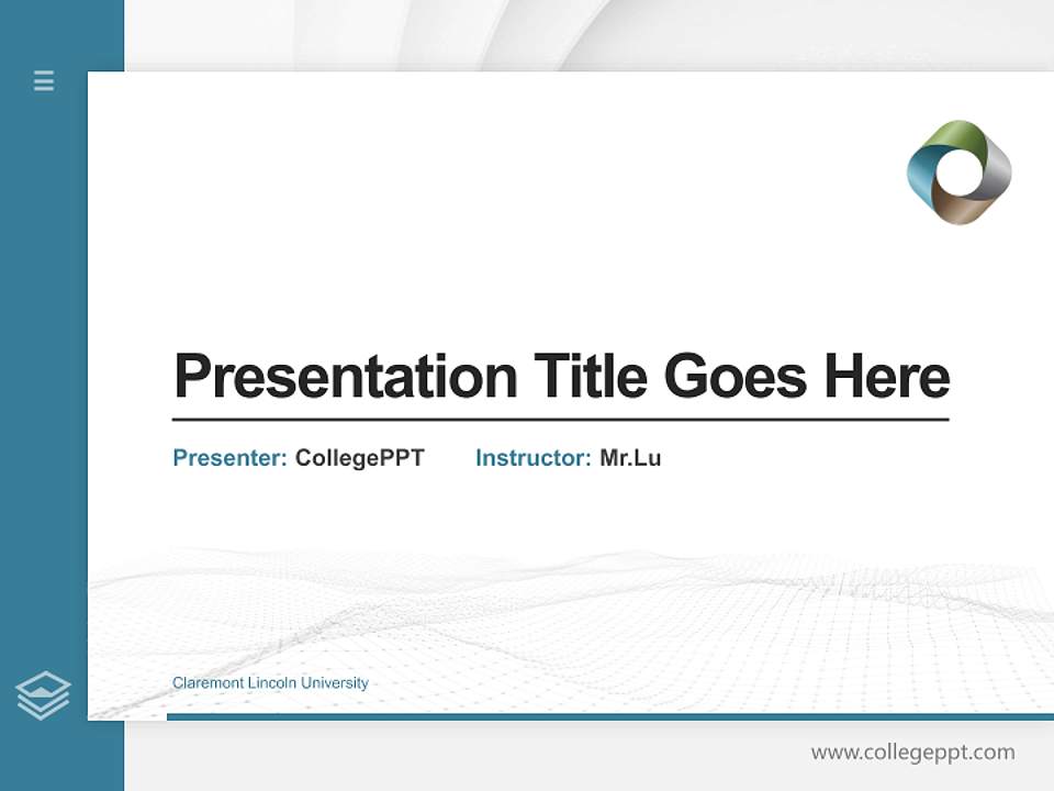 Claremont Lincoln University Thesis Proposal/Graduation Defense PPT Template4:3 ratio PPT effect preview image5