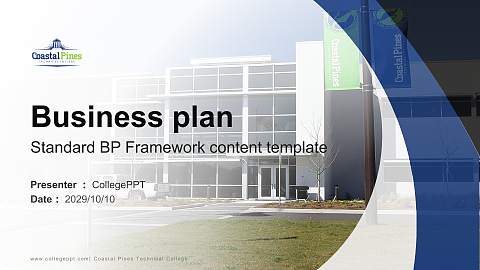 Coastal Pines Technical College Competition/Entrepreneurship Contest PPT Template