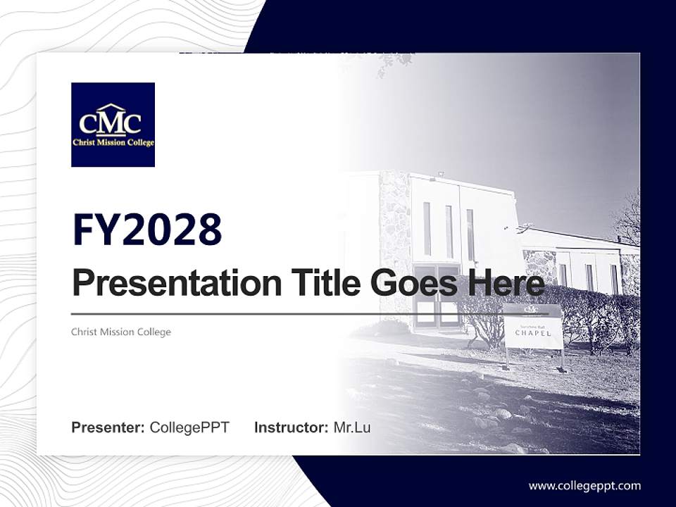 Christ Mission College Academic Presentation/Research Findings Report PPT Template4:3 ratio PPT effect preview image5