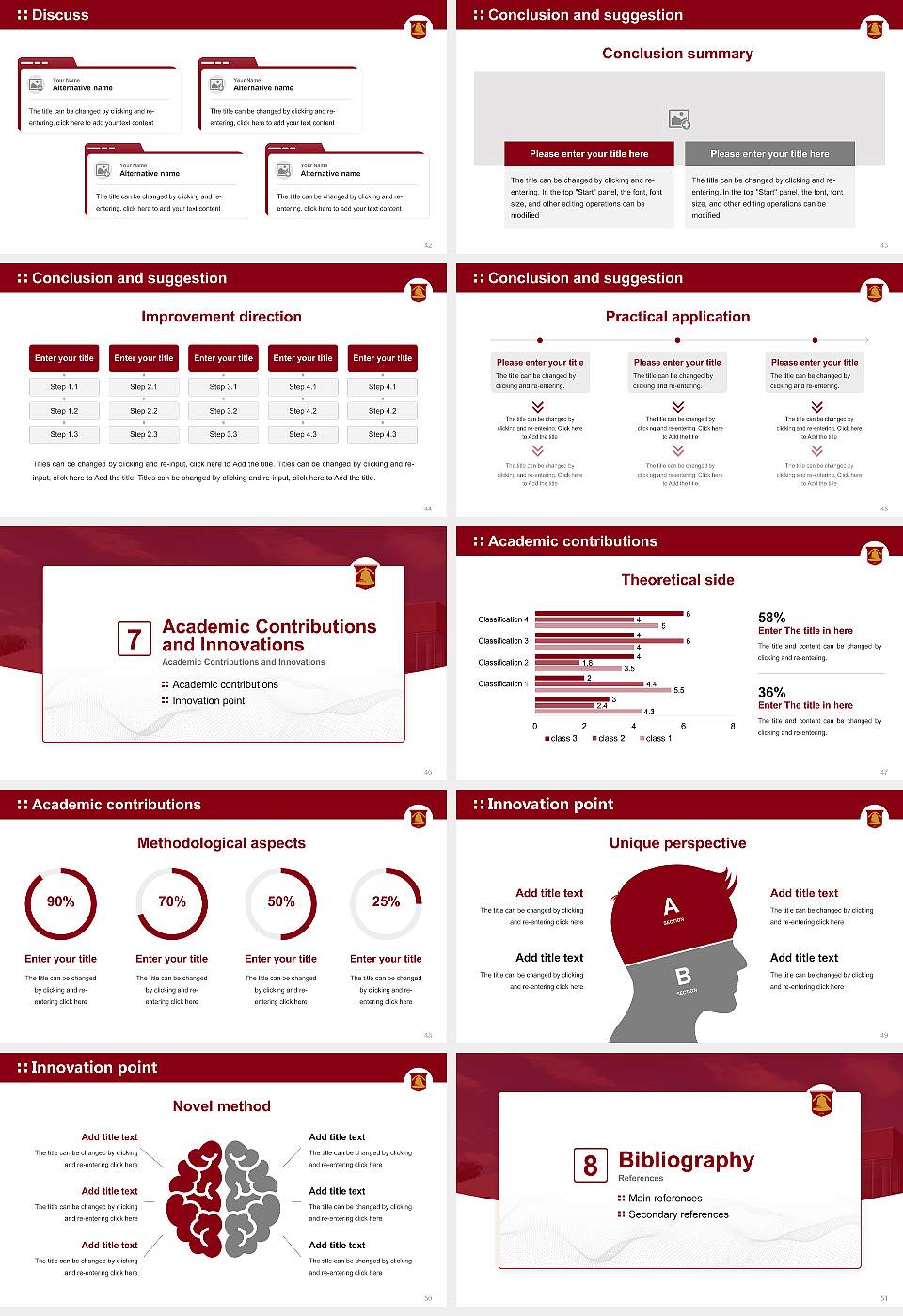 Coe College Graduation Thesis Defense PPT Template16:9 ratio PPT effect preview image6
