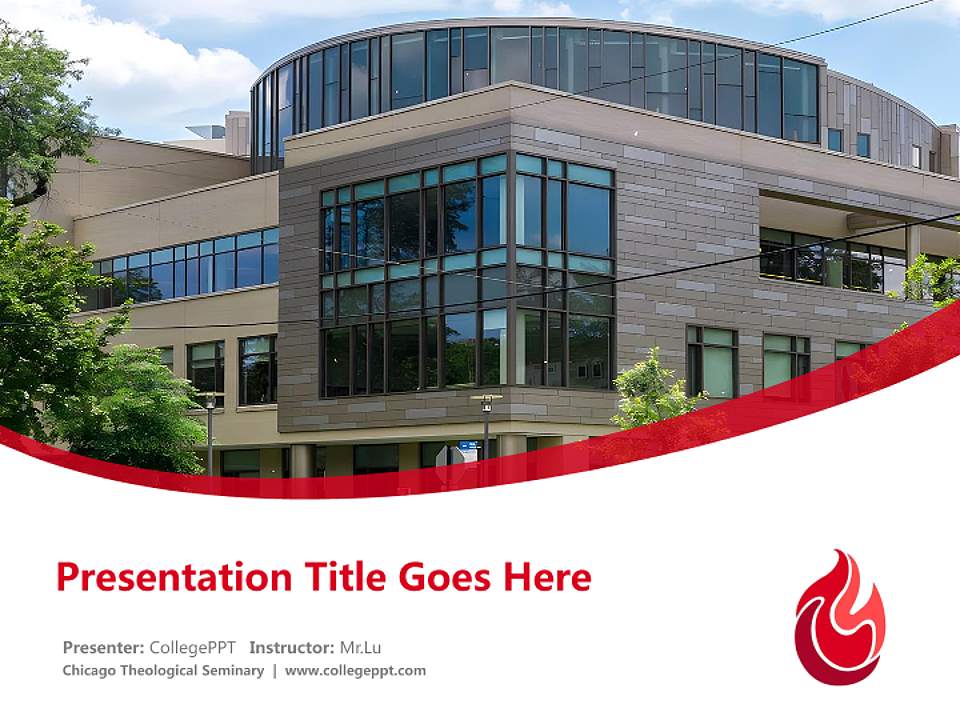 Chicago Theological Seminary Course/Courseware Creation PPT Template4:3 ratio PPT effect preview image5