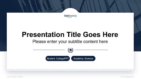 City University of Seattle National Scholarship Defense PPT Template