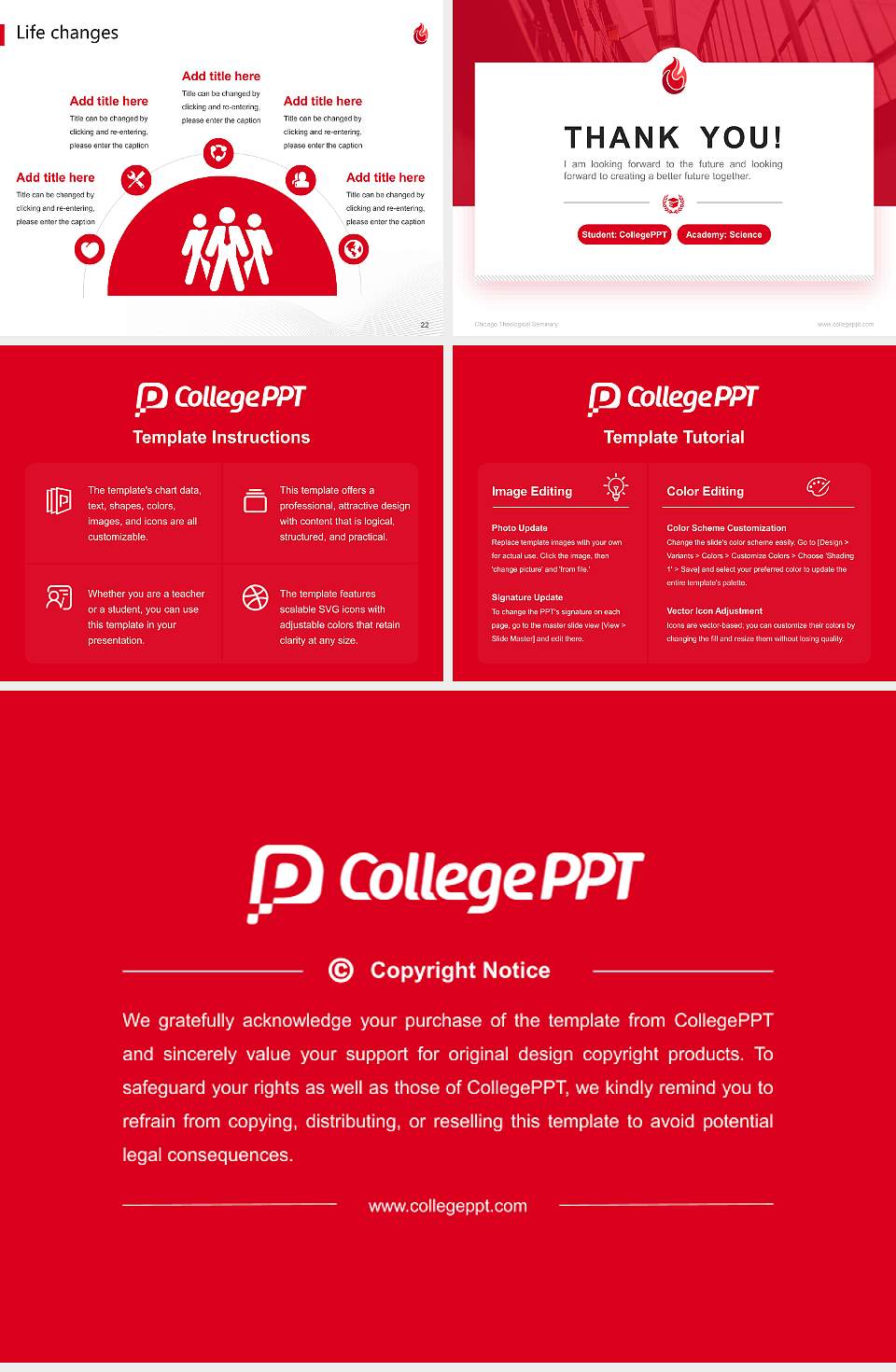 Chicago Theological Seminary National Scholarship Defense PPT Template4:3 ratio PPT effect preview image4