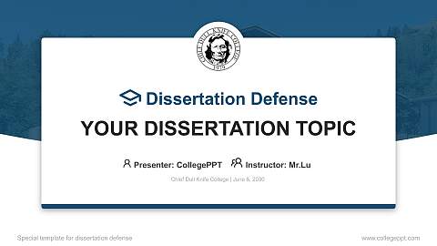 Chief Dull Knife College Graduation Thesis Defense PPT Template