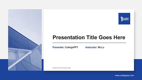Clarks Summit University General Purpose PPT Template