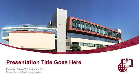 Claremont Mckenna College Course/Courseware Creation PPT Template