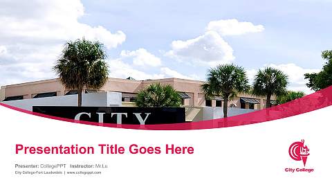 City College-Fort Lauderdale Course/Courseware Creation PPT Template