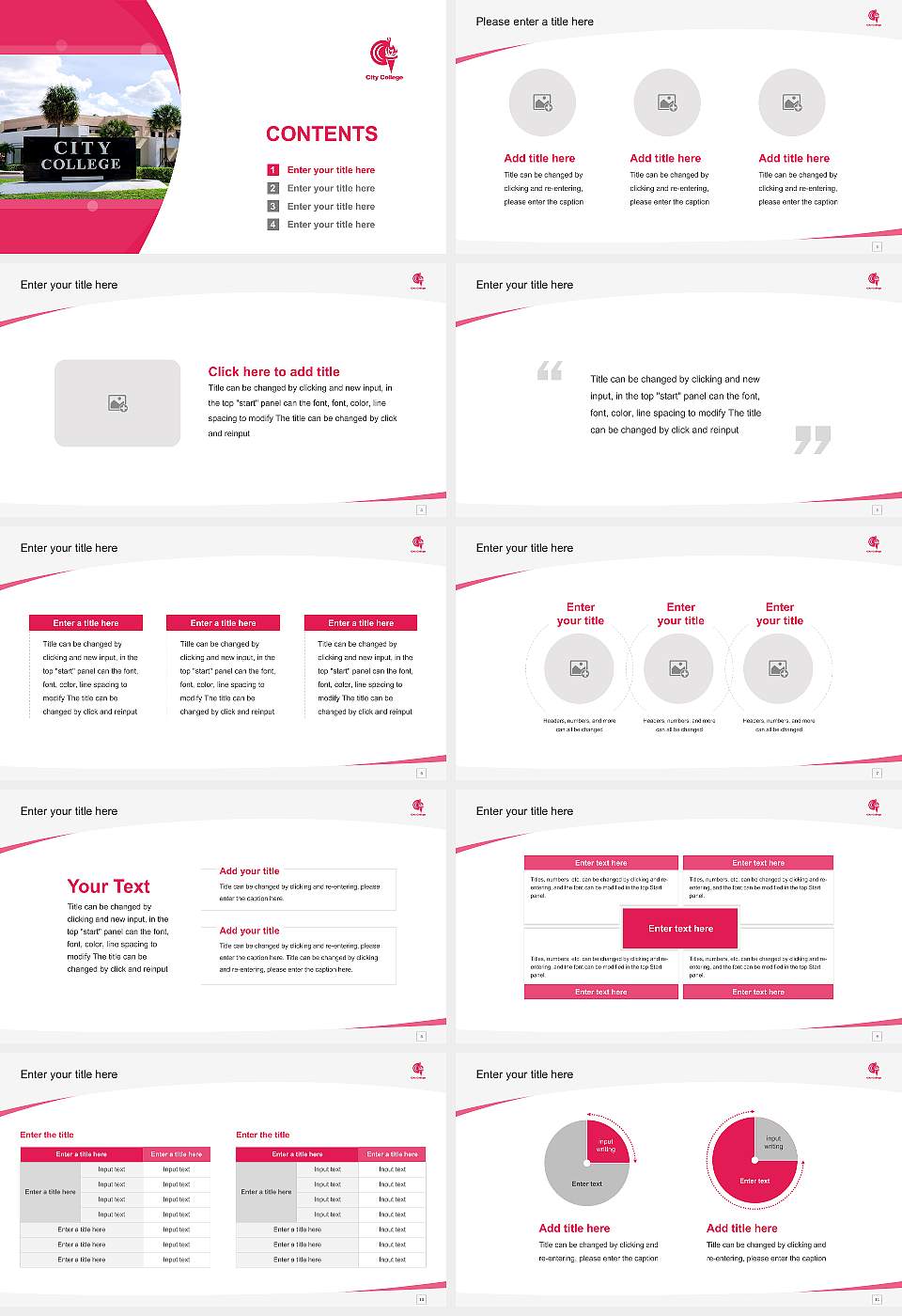 City College-Fort Lauderdale Course/Courseware Creation PPT Template16:9 ratio PPT effect preview image2