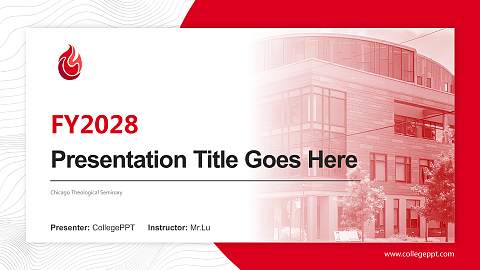 Chicago Theological Seminary Academic Presentation/Research Findings Report PPT Template