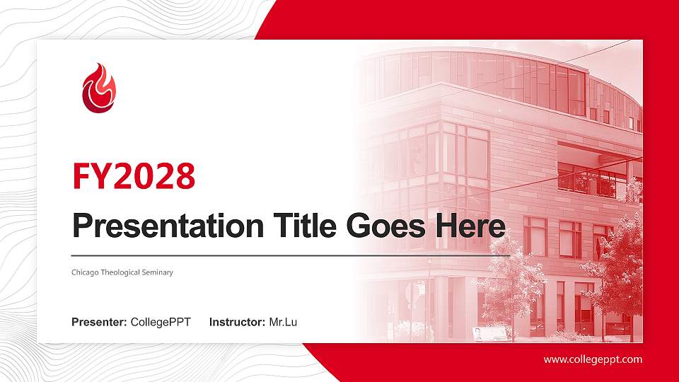 Chicago Theological Seminary Academic Presentation/Research Findings Report PPT Template16:9 ratio PPT effect preview image