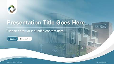 Claremont Lincoln University Lecture Sharing and Networking Event PPT Template