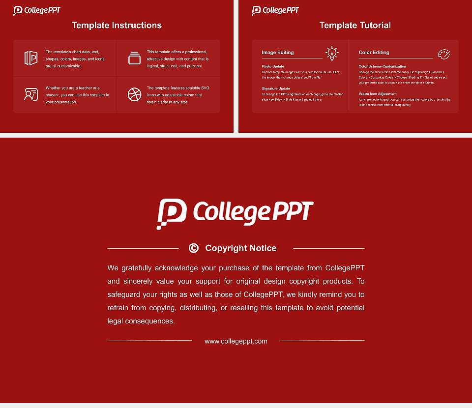 Claremont Graduate University Course/Courseware Creation PPT Template16:9 ratio PPT effect preview image5